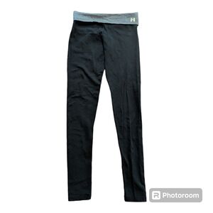 Victoria's Secret Wings Fold Over Waistband Yoga Pants Black/Gray Small